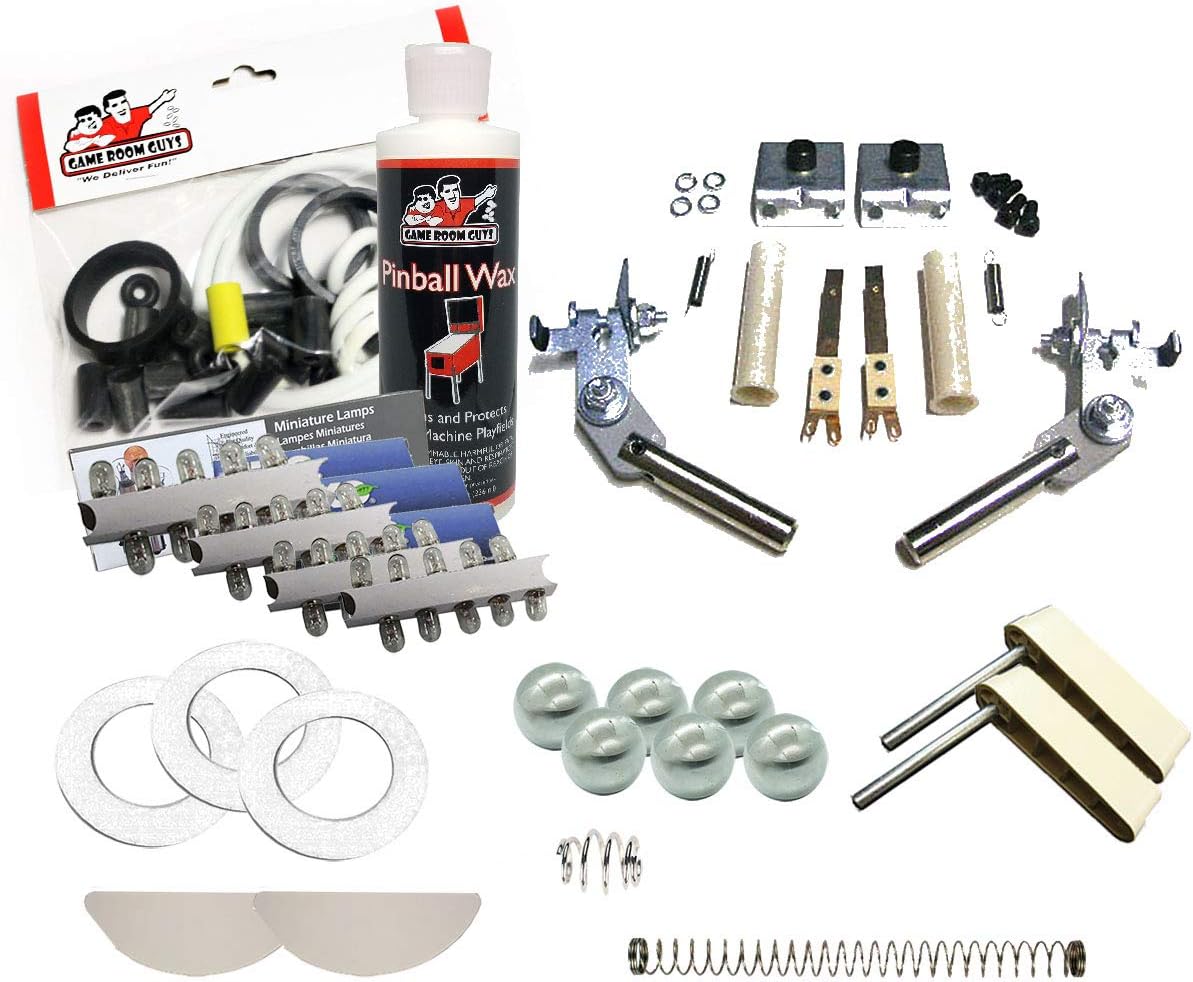Game Room Guys White Premium Maintenance Kit Compatible with Star Trek Next Generation Pinball Machine 1993 Williams
