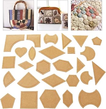 54 Pcs/Set Quilting Templates Quilt Stencils Handmade Mixed Quilt Templates Sewing Patterns Set Quilter Styling Tool Clear Acrylic Stencil DIY Tools for Patchwork Leather Craft Quilting Sewing Tool