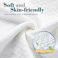 Vista 6 de viewstar Almohada de espuma viscoelástica tamaño Queen, 1 unidad, almohadas de cama trituradas firmes ajustables para dormir de lado y espalda