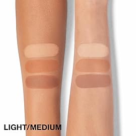 Smashbox Step-By-Step Contour Kit | Buildable, Highlight, Shapes + Brush, 0.4 Ounce, Light/Medium
