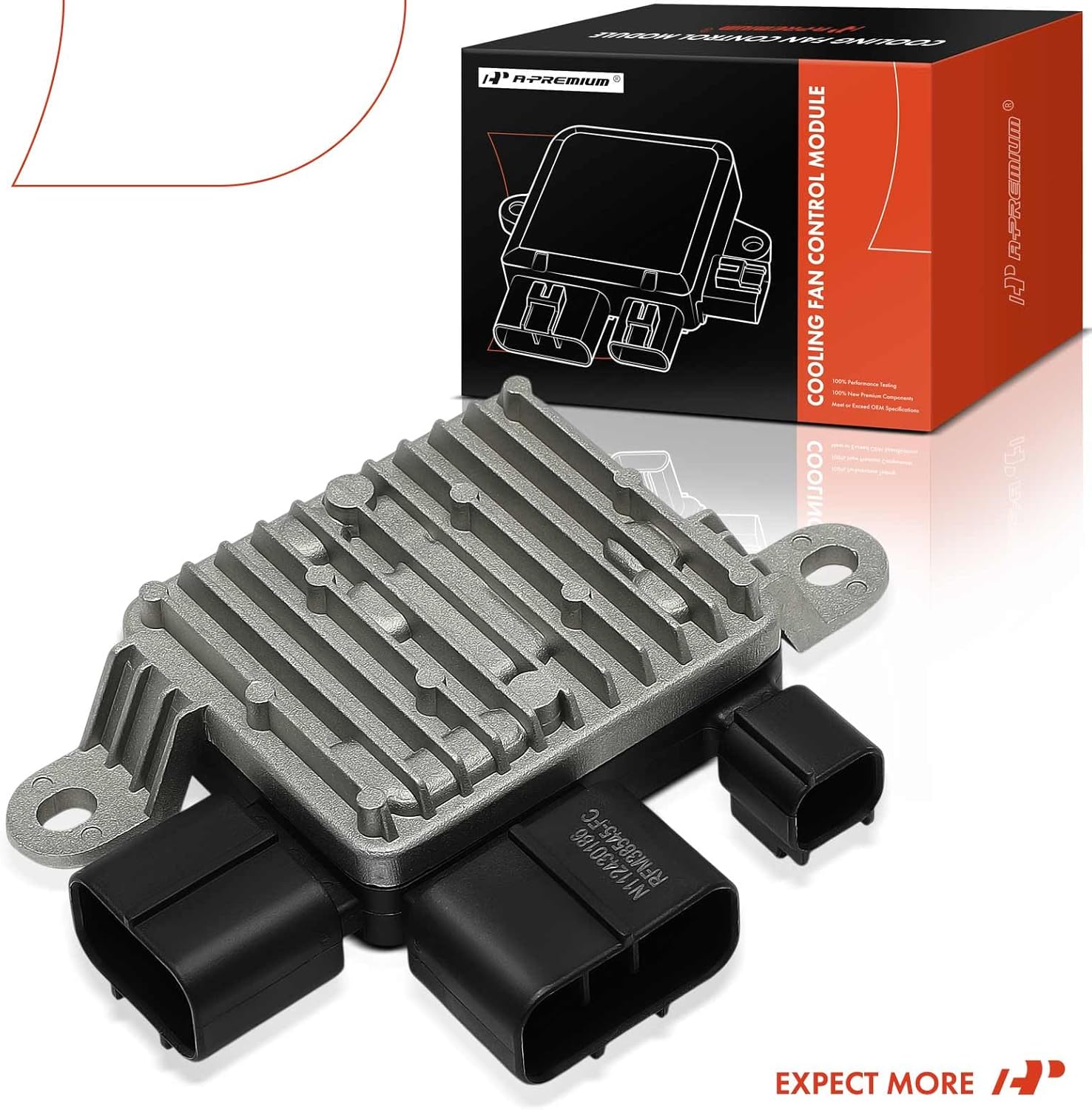 A-Premium Engine Radiator Cooling Fan Control Module Compatible with Volvo XC60, S60, XC70, S80, V40, V70 & Ford Galaxy, Mondeo, S-Max & Jaguar X-Type & Land Rover Freelander, Range Rover Evoque