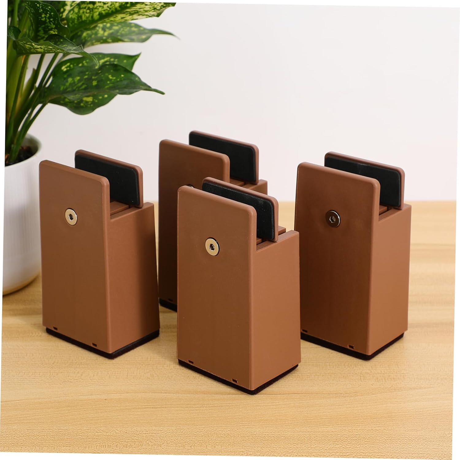 Garneck 4pcs Adjustable Chair Leg Extenders Bed Risers Heavy Duty Furniture Risers Stylish Design Fine Craftsmanship