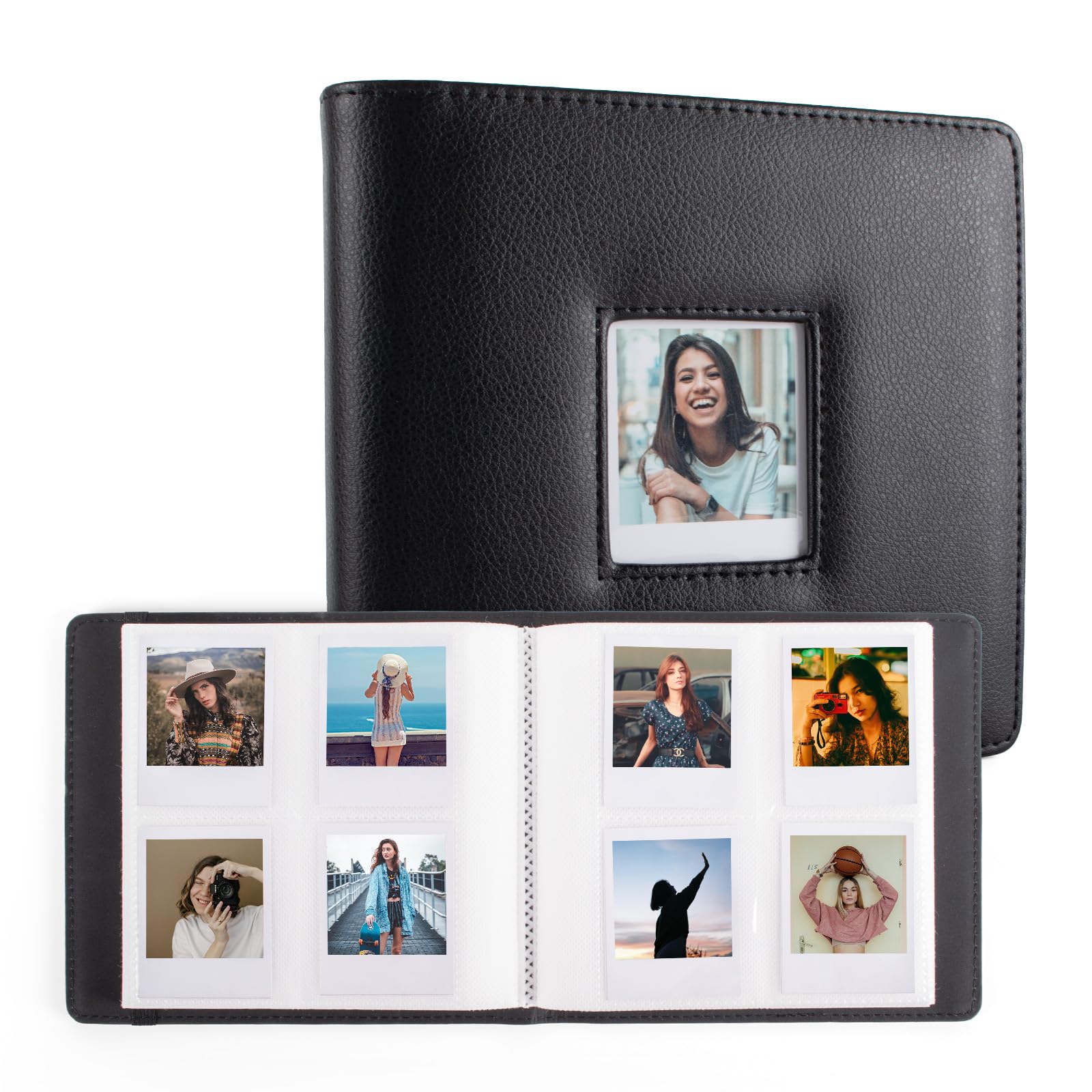 MUZIRI KINOKOO Album fotografico con 288 tasche per fotocamera istantanea Polaroid GO, album di grande capacità in pelle sintetica per fotocamera Polaroid Go, 6,2 x 5,3 cm, album fotografico souvenir