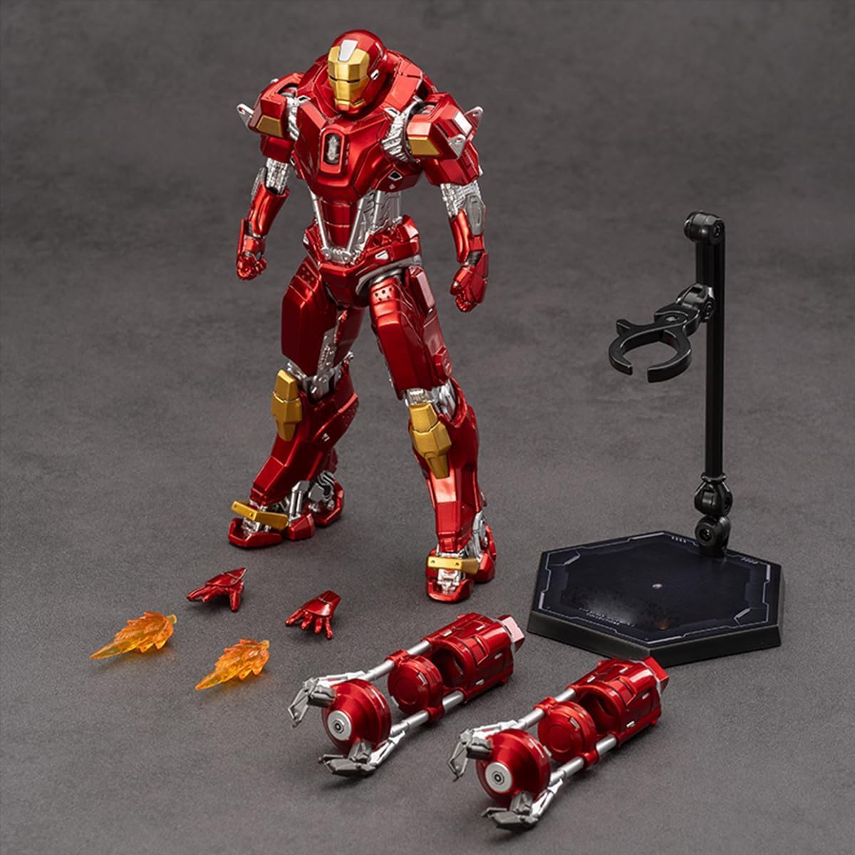 Amazon.com: testbrands ZD Toys 1/10 Scale Iron Man MK35 Red
