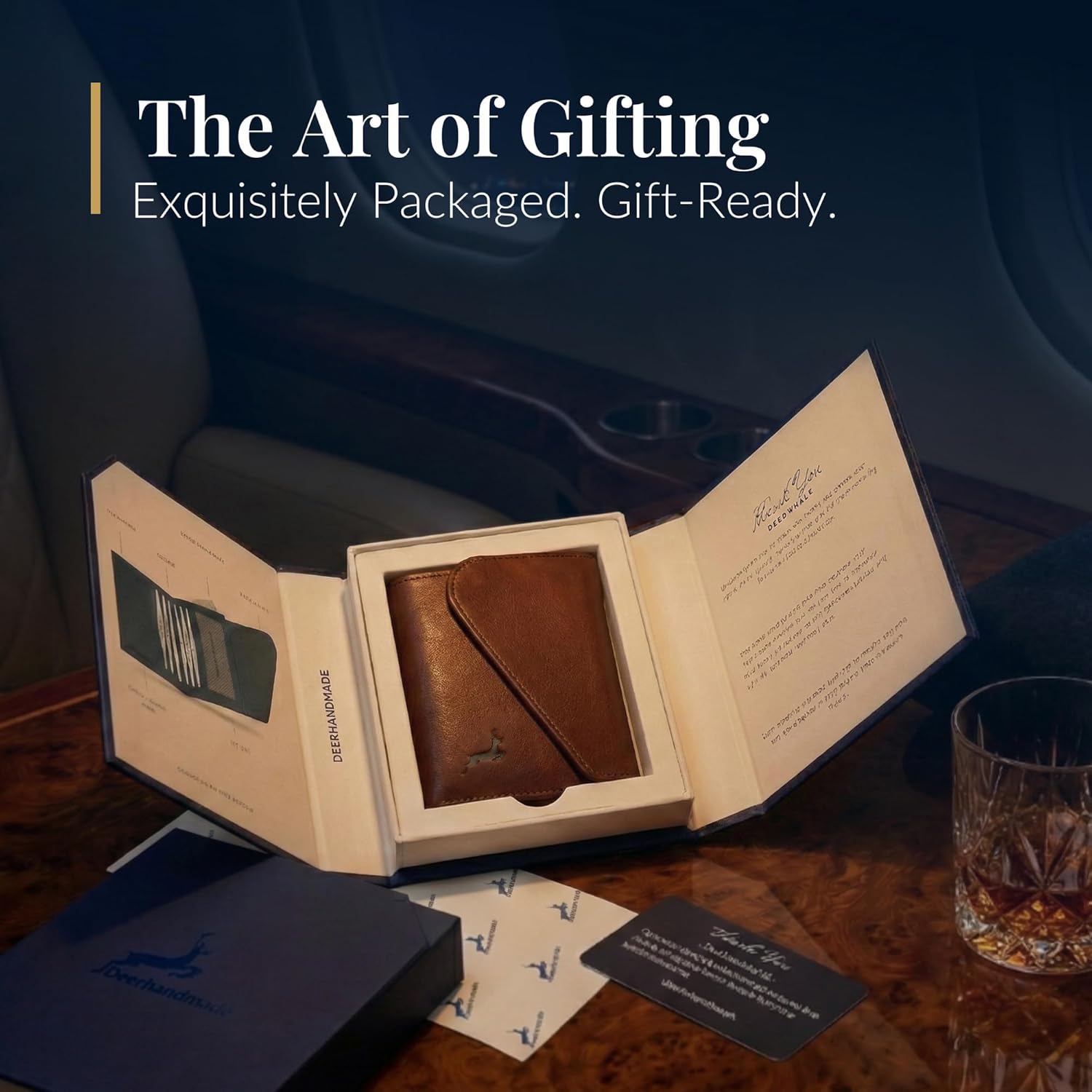 Full-Grain Leather Wallet for Men, Handcrafted Mens Bifold Wallet with RFID Blocking, Magnetic Closure, Slim Minimalist Thin Design, ID Window, Book Shaped Gift Ready Box, 3-Year Warranty - Image 5