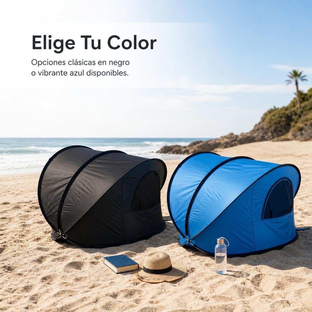 Tente Plage Automatique Anti | Polyester - coupe-vent - installation automatique - idéal plage solaire Pour la famille - Pour enfants