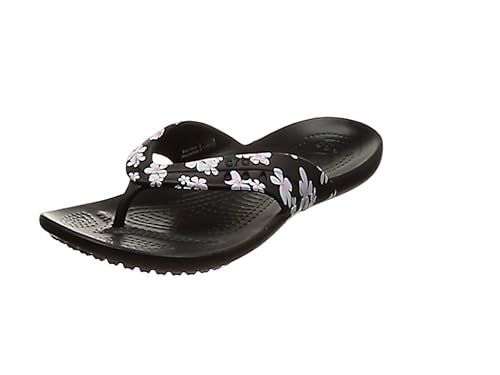Amazon クロックス ビーチサンダル カディ Tropical Floral Black 24 Cm ビーチサンダル