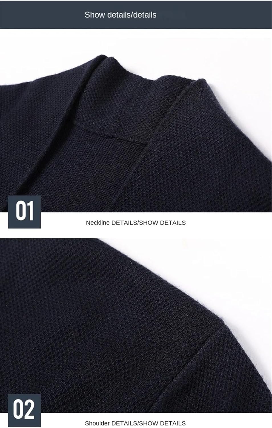 Men's Winter Fashion Knit Cardigan Sweater Long Sleeve V-Neck Slim Fit Korean Casual Jacket