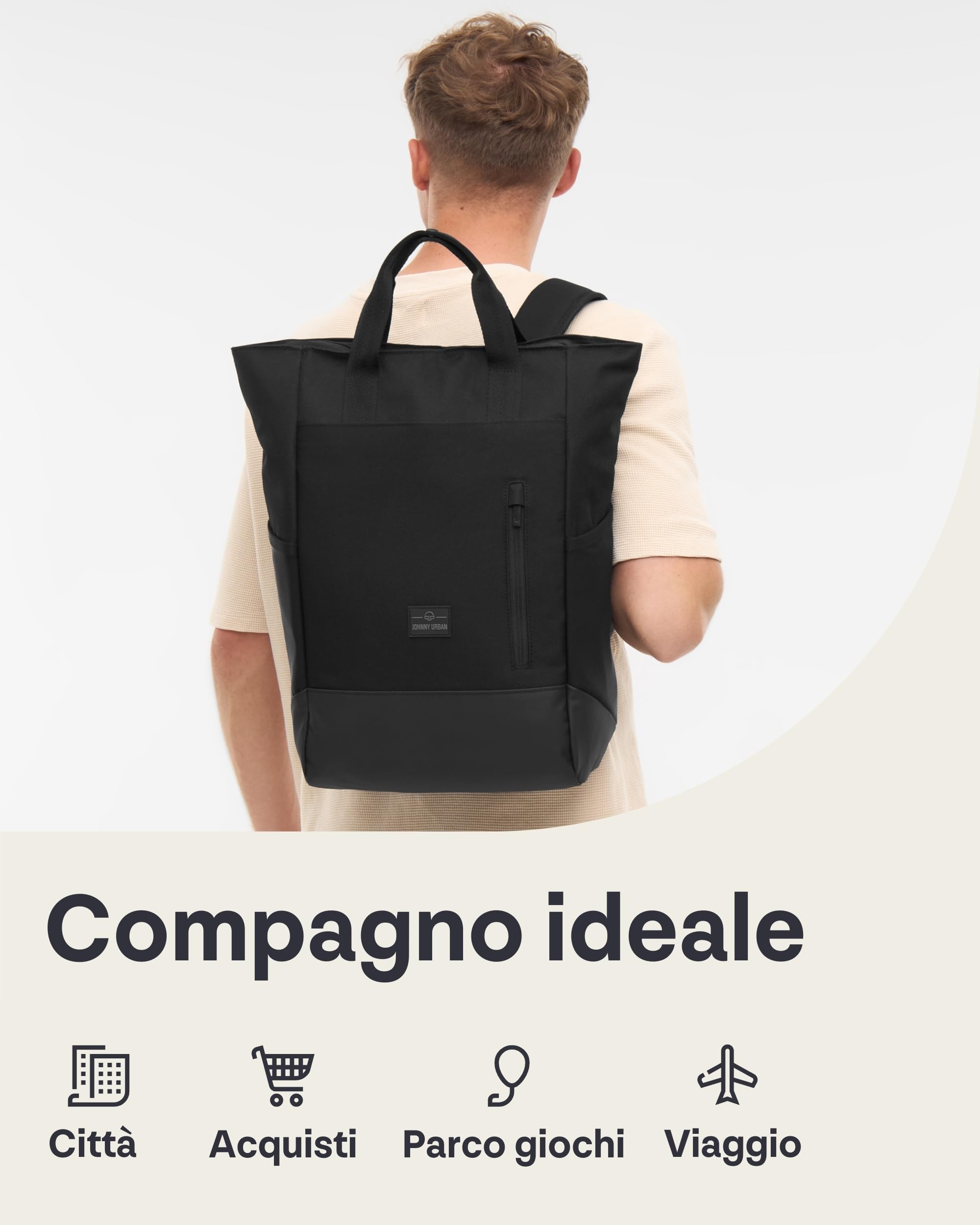 Johnny Urban Zaino Fasciatoio Neonato e Borsa Passeggino - Blair - Fasciatoio Portatile - Zaino Mamma Multifunzione - Volume 16 Litri - Idrorepellente