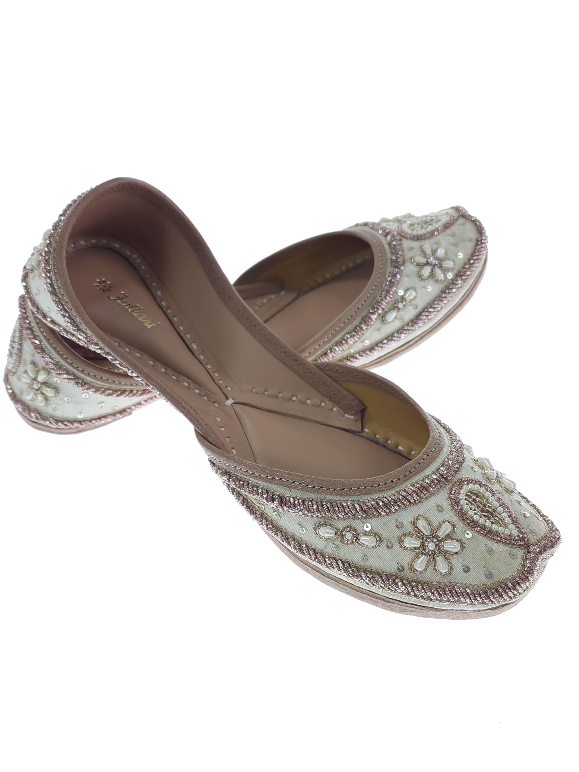 fulkari Formal Shoes for Women–Elegant & Comfortable Office Wear, Stylish Leather Finish, Cushioned Insole, Ideal for Work, Business Meetings & Formal Events (Beige Gold,Size-3)-picture-20