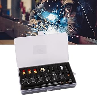 Welding Glass Cup, Welding Torch Accessories Kit Professional Torch Consumables Welding Tungsten Clamp Kit TIG Welding Equipment for WP9/20