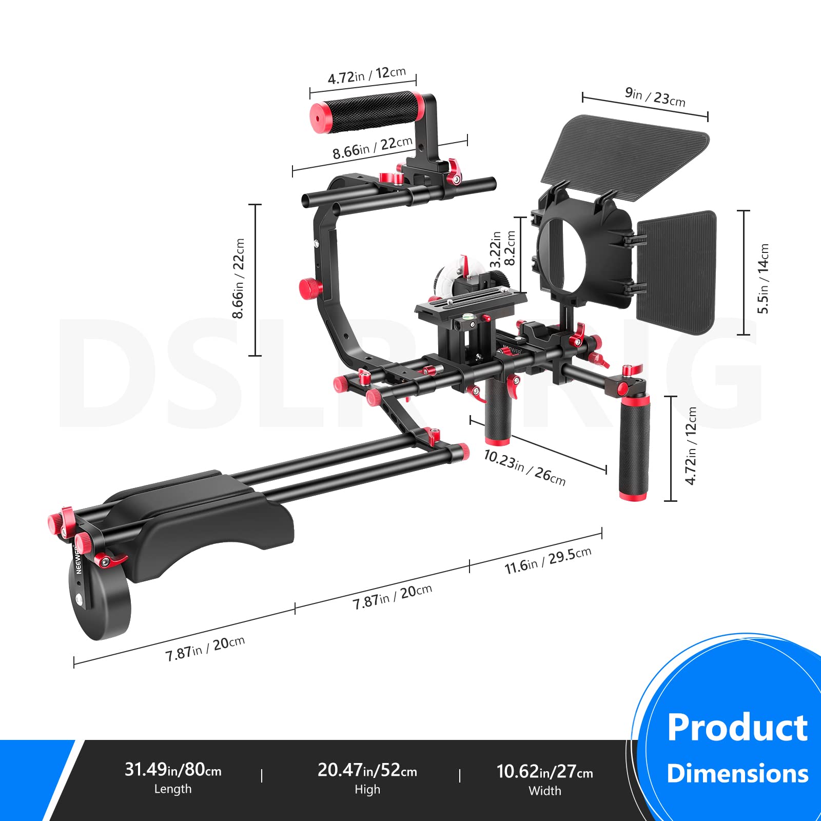 Neewer Schulter Rig Kit für DSLR Kameras und Camcorder – Bild 7