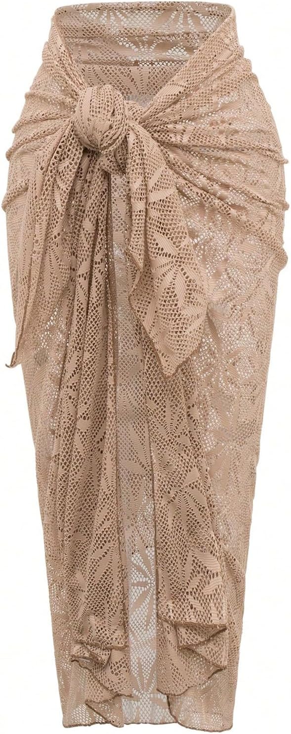 SHENHE Women's Underwire One Piece Swimsuit with Cover Up Sarong Wrap Tummy Control Bathing Suit