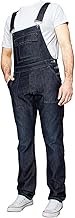 Enzo Herren Latzhose Jeans Denim Blau Overalls Regular Fit Big King alle Taille 30W – 50W
