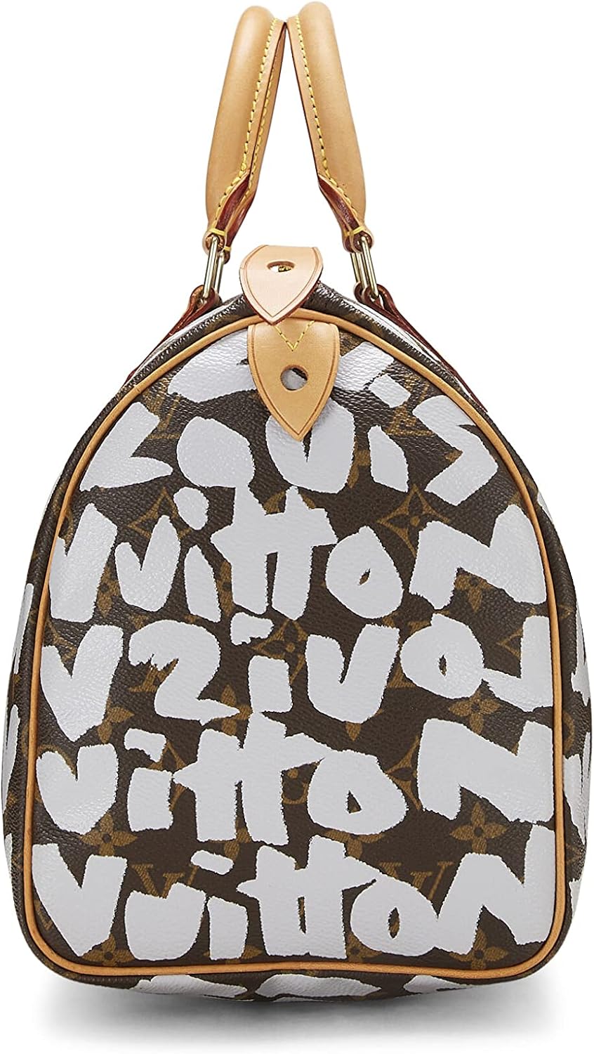 Pre-Loved Stephen Sprouse x Louis Vuitton Monogram Grey Graffiti Speedy 30, Grey