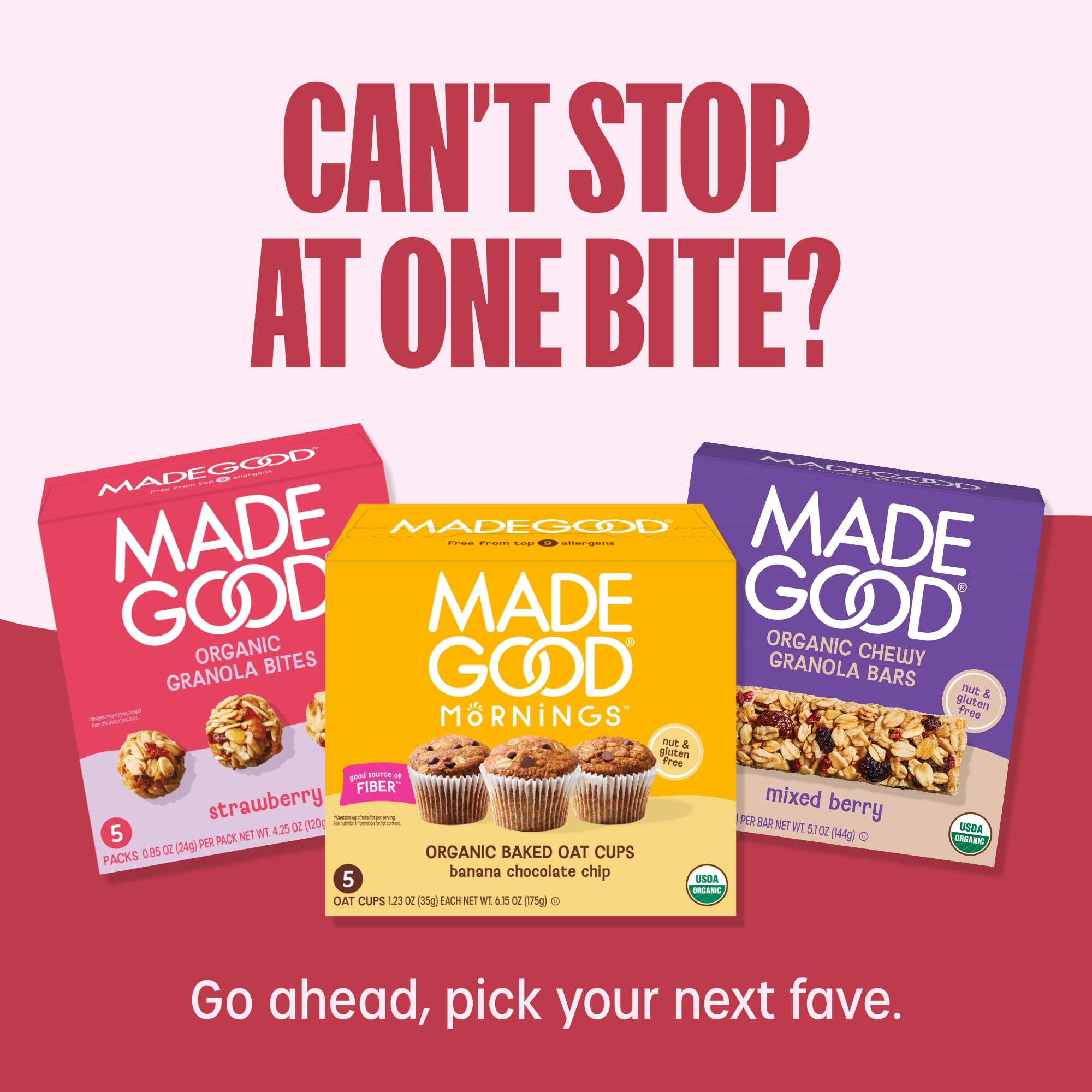 MadeGood Red Velvet Soft-Baked Cookies, 0.85oz Each, Organic Snacks thumbnail 8
