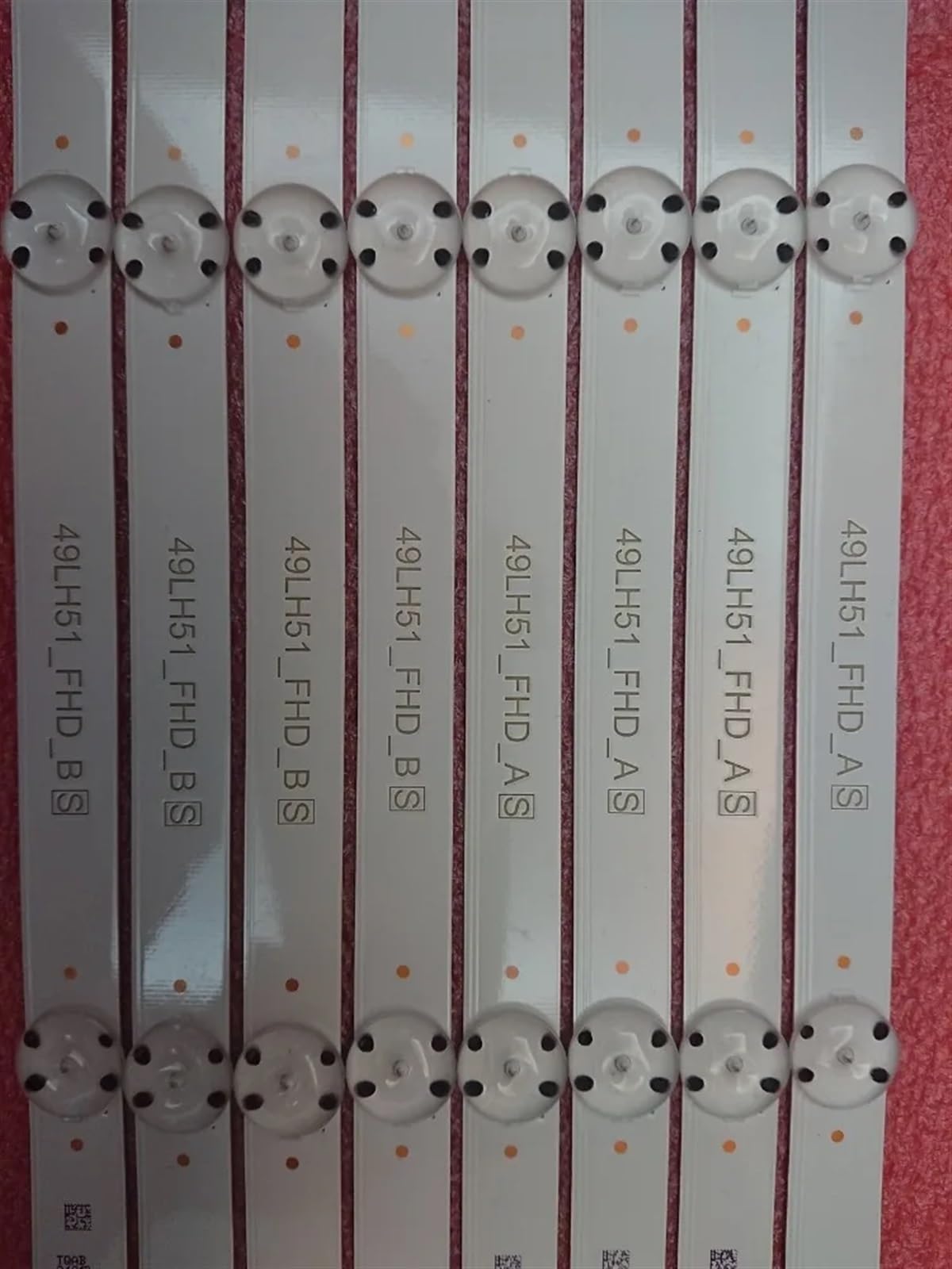 Striscia di retroilluminazione a LED Compatibile for TV 49LH5100 49LH570V 49LH5700 49LH510V 49LJ510M 49LH570A 49UM6950 49LH51_FHD_A/B SSC_49inch_FHD_A B(5 Kit for 5 TV)