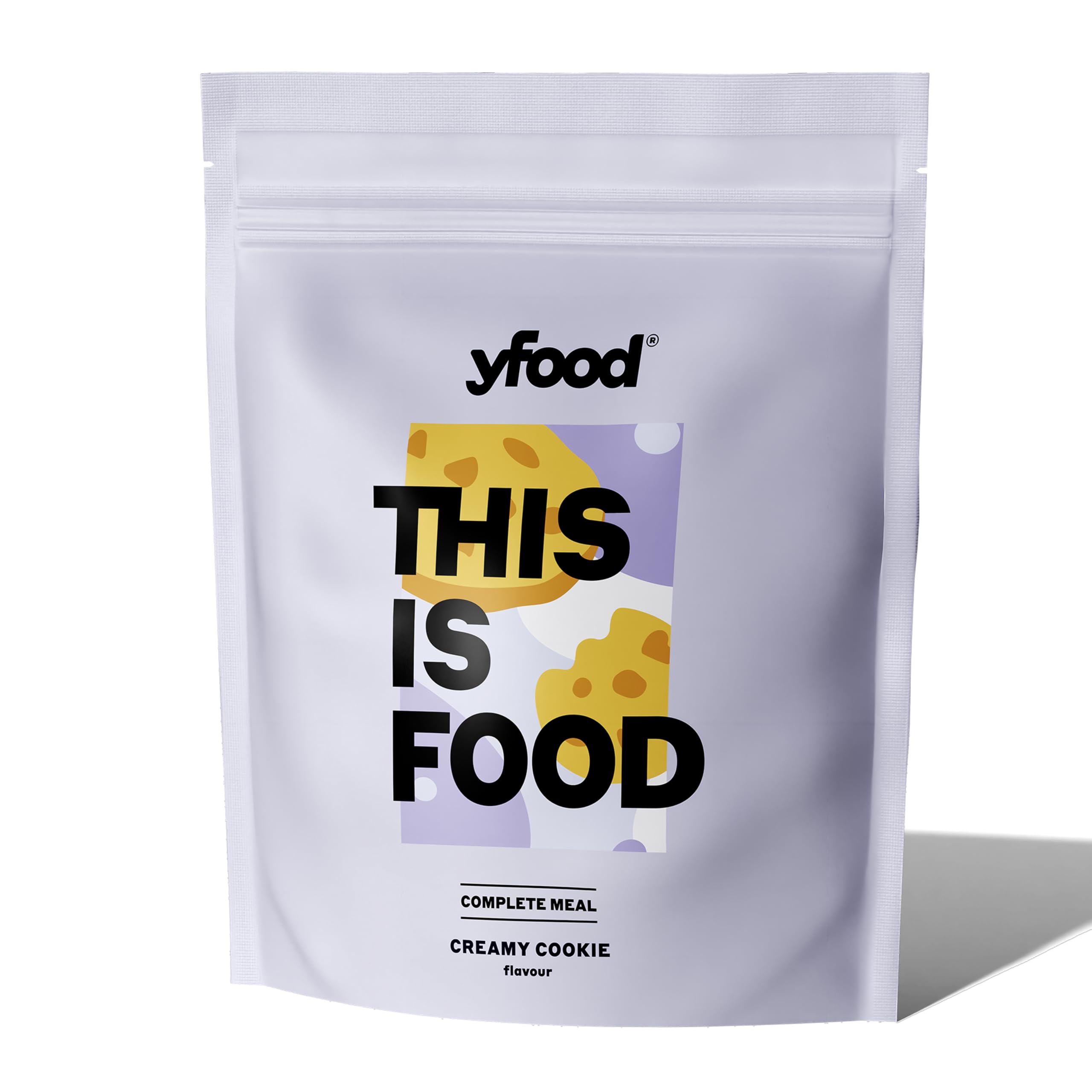 yfood Bebida Creamy Cookie – 12 comidas de 400 kcal en polvo – 25 g de proteína – Comida completa y saludable para llevar – Sabor: galleta
