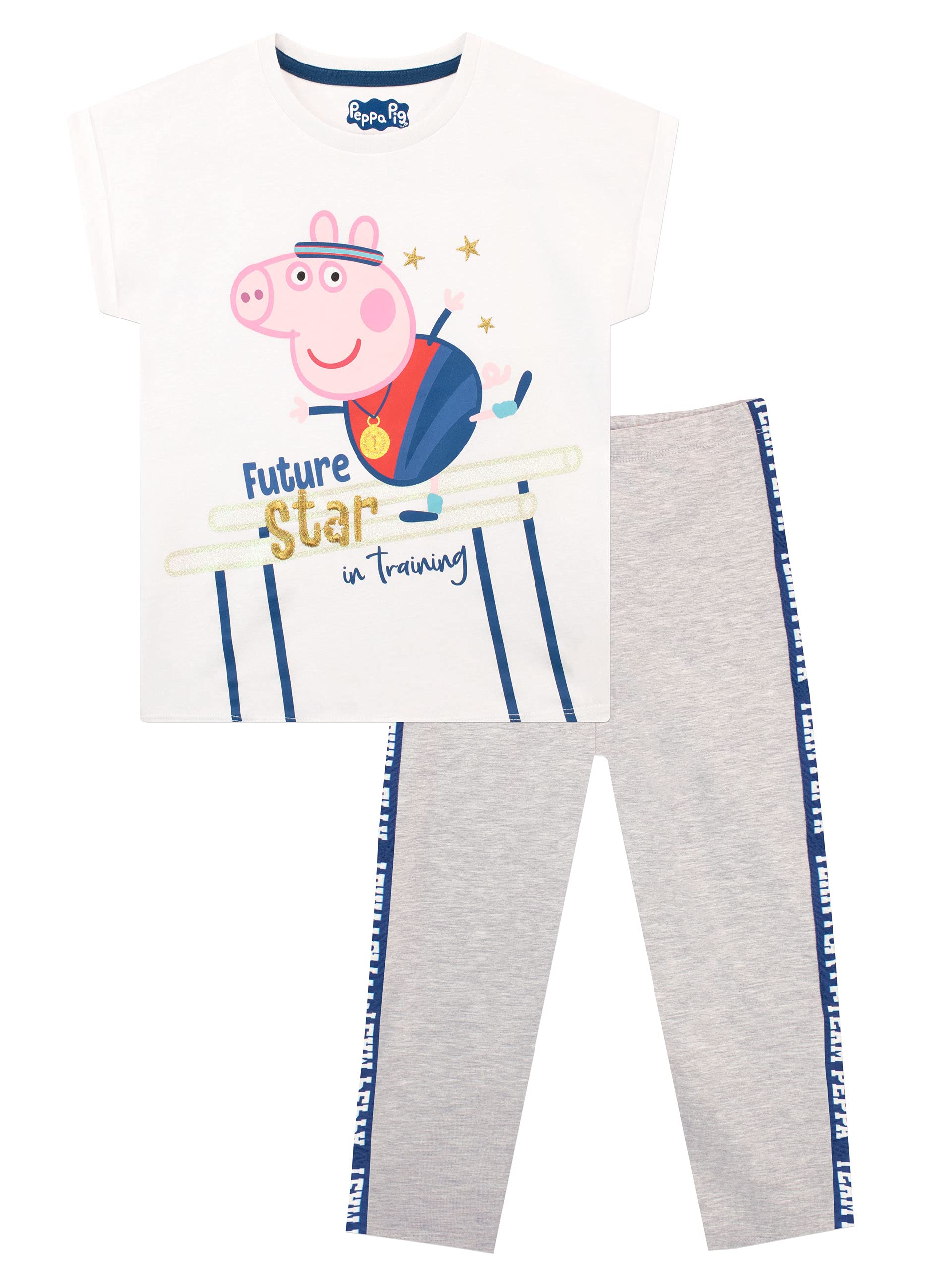 Peppa Pig Girls White Top And Leggings 18-24 Months