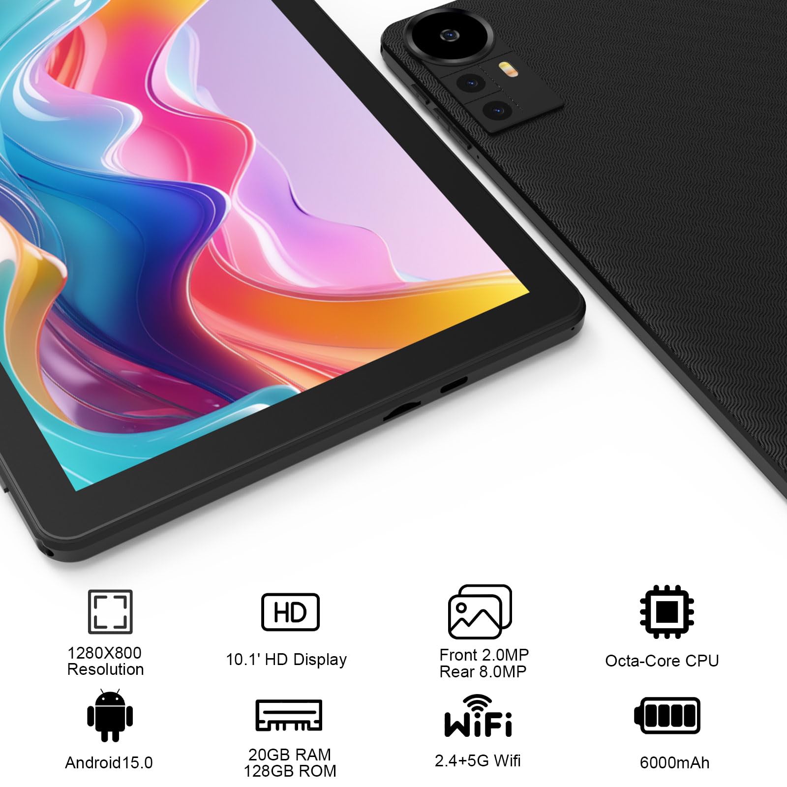 新品　Android15 タブレット 10.1インチ 4GB 128GB タブレット Android15 PC 本体 wi-fi 10インチ12+256GB 軽量 IPS