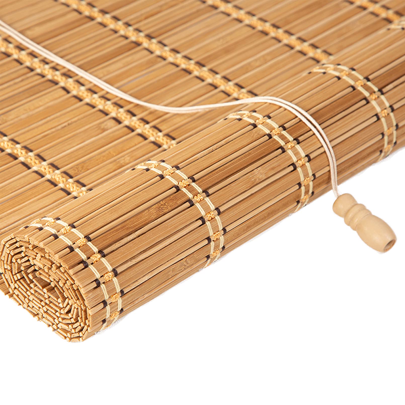 Rideau En Bambou Rétro,Rideau Occultant En Bambou,Stores à Enroulement En Bambou,Stores Venitien Bois,Stores À Rouleaux Romains,Respirant/écologique,pour Jardins,Personnalisées (120x140cm/47x55in)