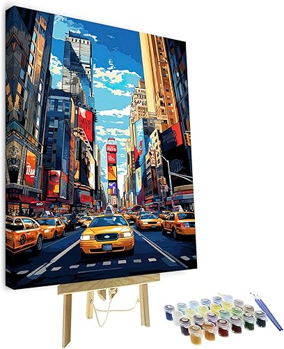 Miniatura 11 de Kit de pintura por números de playa con rocas para adultos, Moonbend DIY Kit de pintura al óleo, lienzo nocturno, pigmento acrílico, pintura de