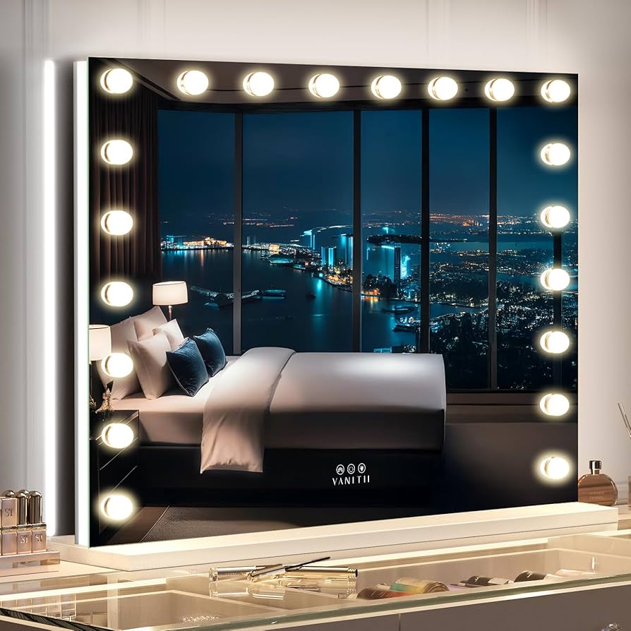 Amazon.co.jp: VANITII GLABAL 女優ミラー 大きい ハリウッドミラー