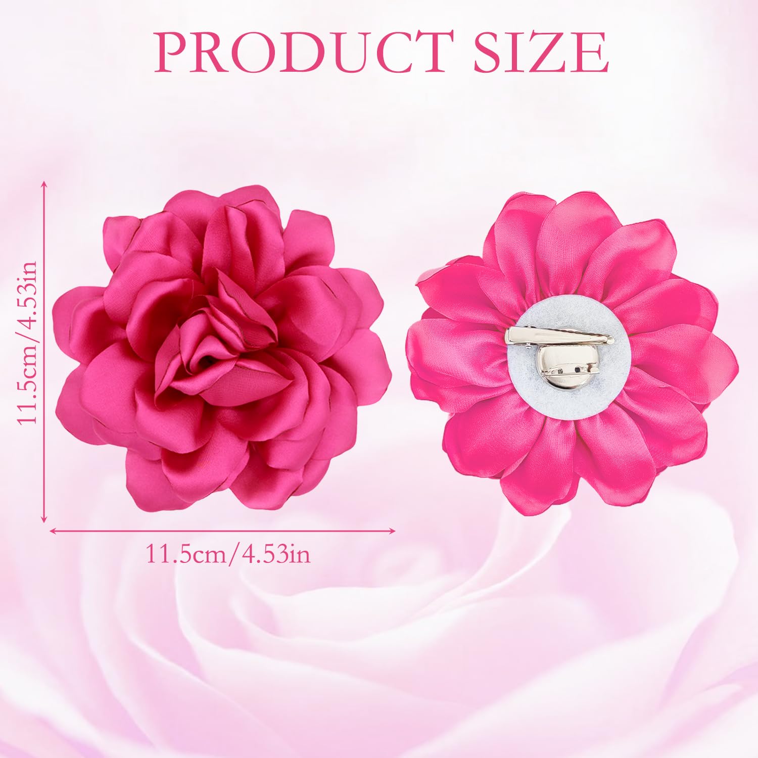 Flor Broche Grande Diseño Rosa Elegante Pinza Pelo Mujer Boda Fiesta Accesorios