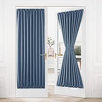 Vista 90 de Cortinas Dwcn para puerta, con bolsillo para barra Blanco grisáceo