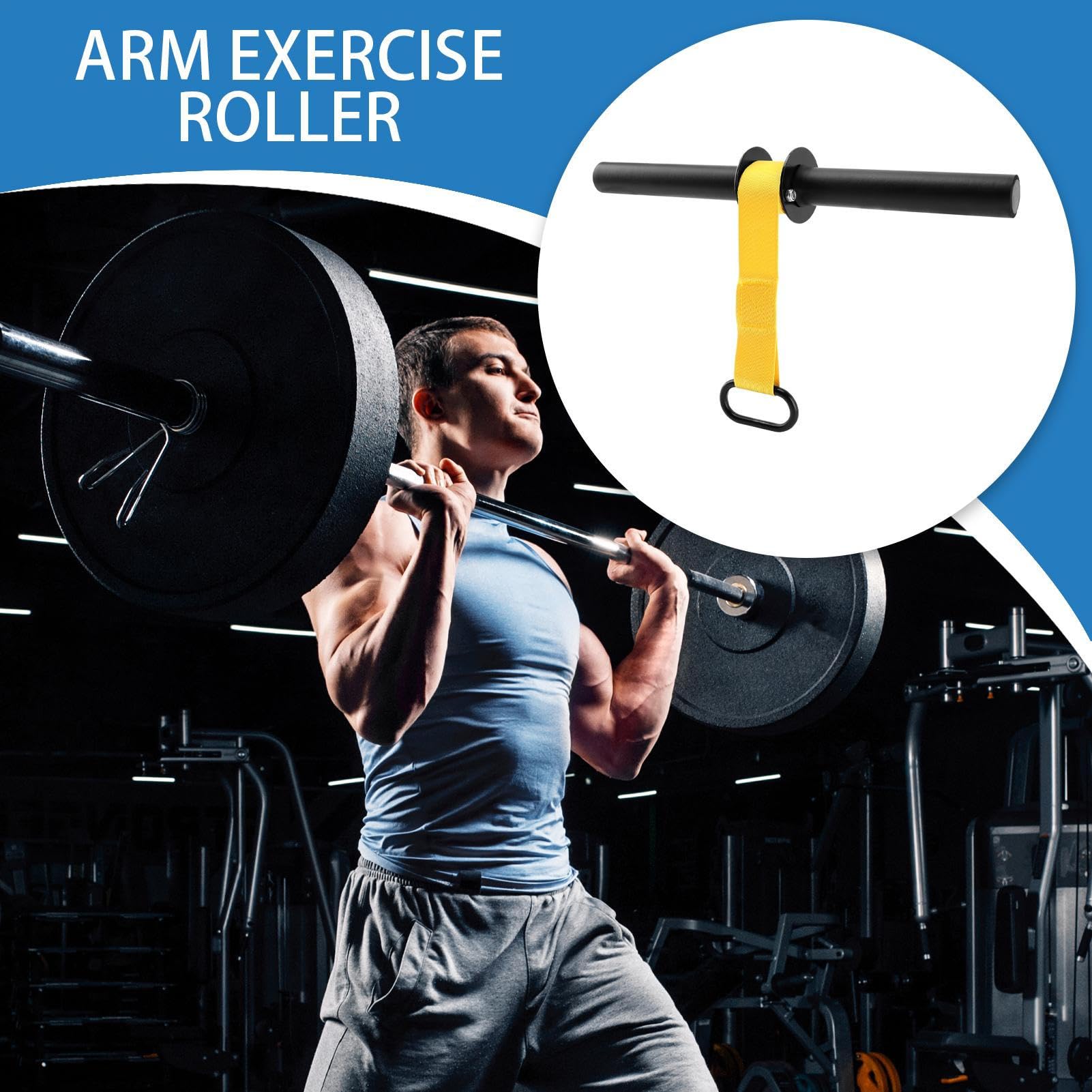 Rolle de muñeca para la Fuerza del Brazo - Forceau du Wrist, Refuerzo del antebrazo | Fortalecimiento de los antebrazos, Ejercicio de Brazo Profesional para Mujeres Hombres
