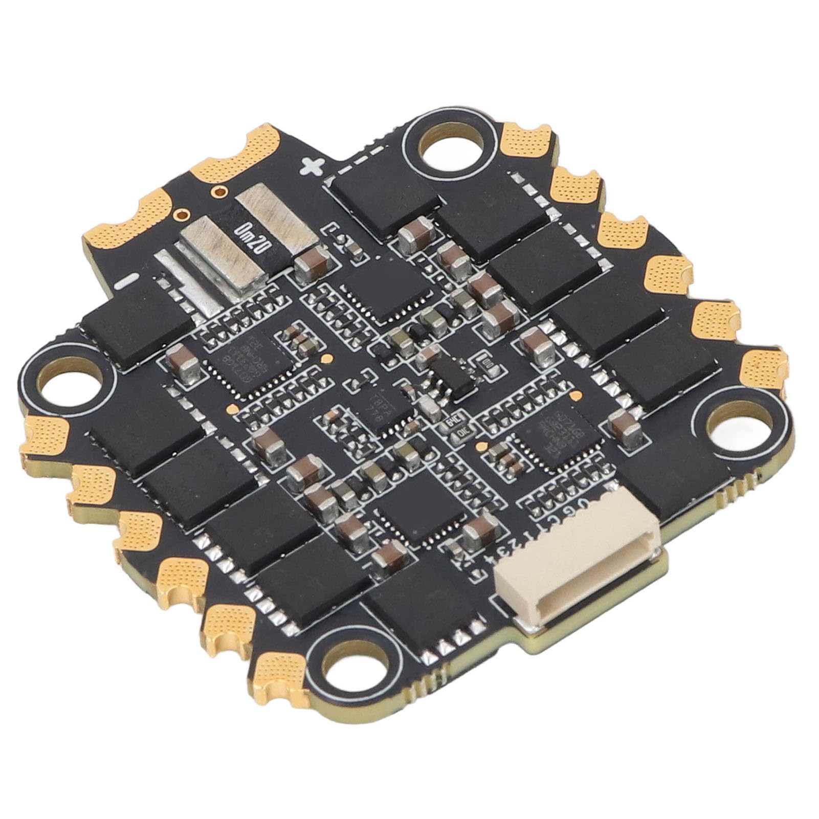 Aramox Elektryczny Regulator Prędkości Drona Wyścigowego, Płytka PCB 4 w 1 ESC 70A 2 do 8S z Procesorem STM32G071, Czujnik Prądu 128K PWM dla Pilotów Quadcoptera FPV