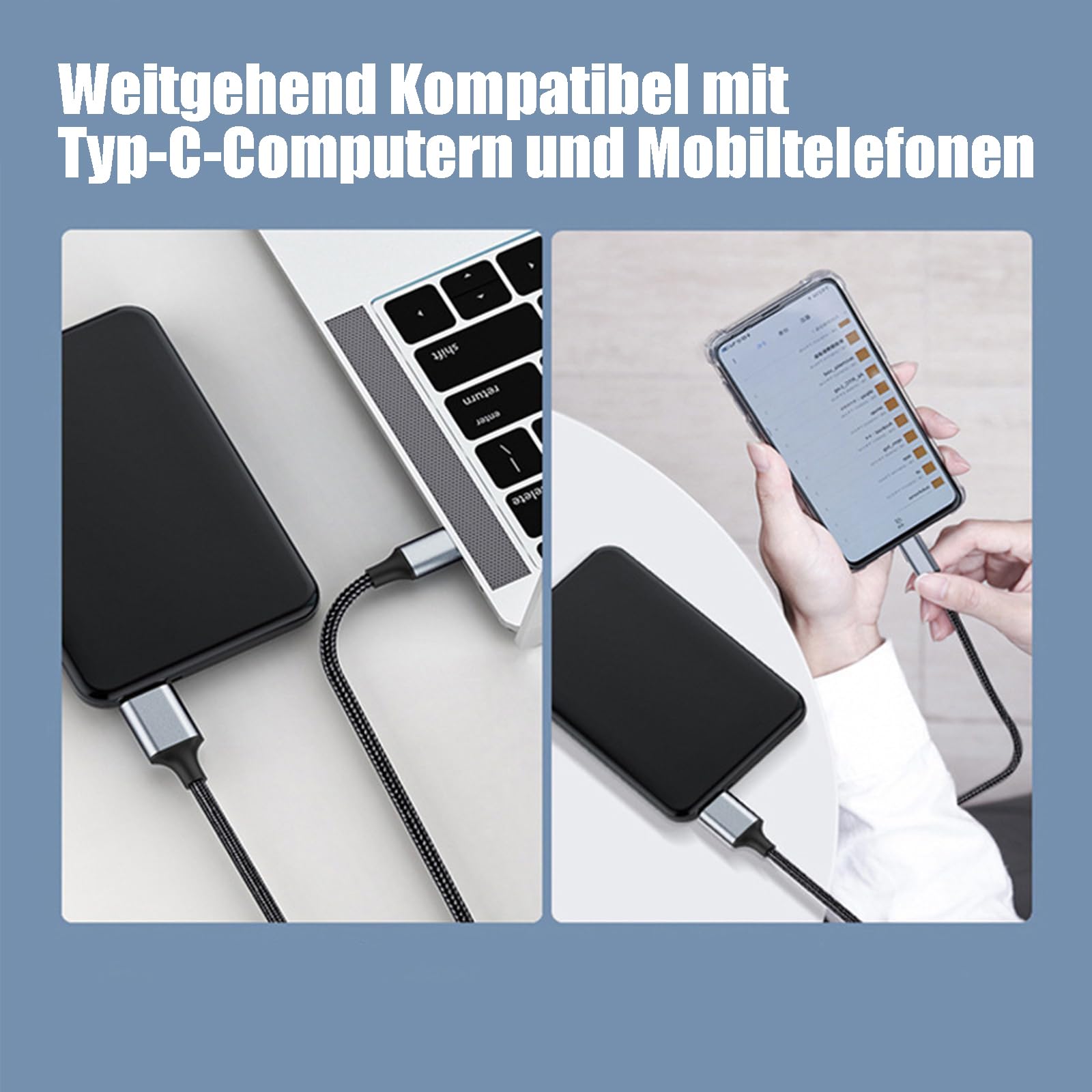 USB-C Auf Micro B Kabel 0,5m – USB 3.0, 5 Gbit/s, Für Externe Festplatten Von WD, Seagate & Mehr!