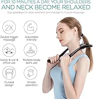 Vista 2 de VOYOR Neck Massager Shiatsu Deep Tissue Dual Trigger Point Shoulder Massager for Pain Relief, Ergonomic Handle Design, Lightweight & Portable MS110