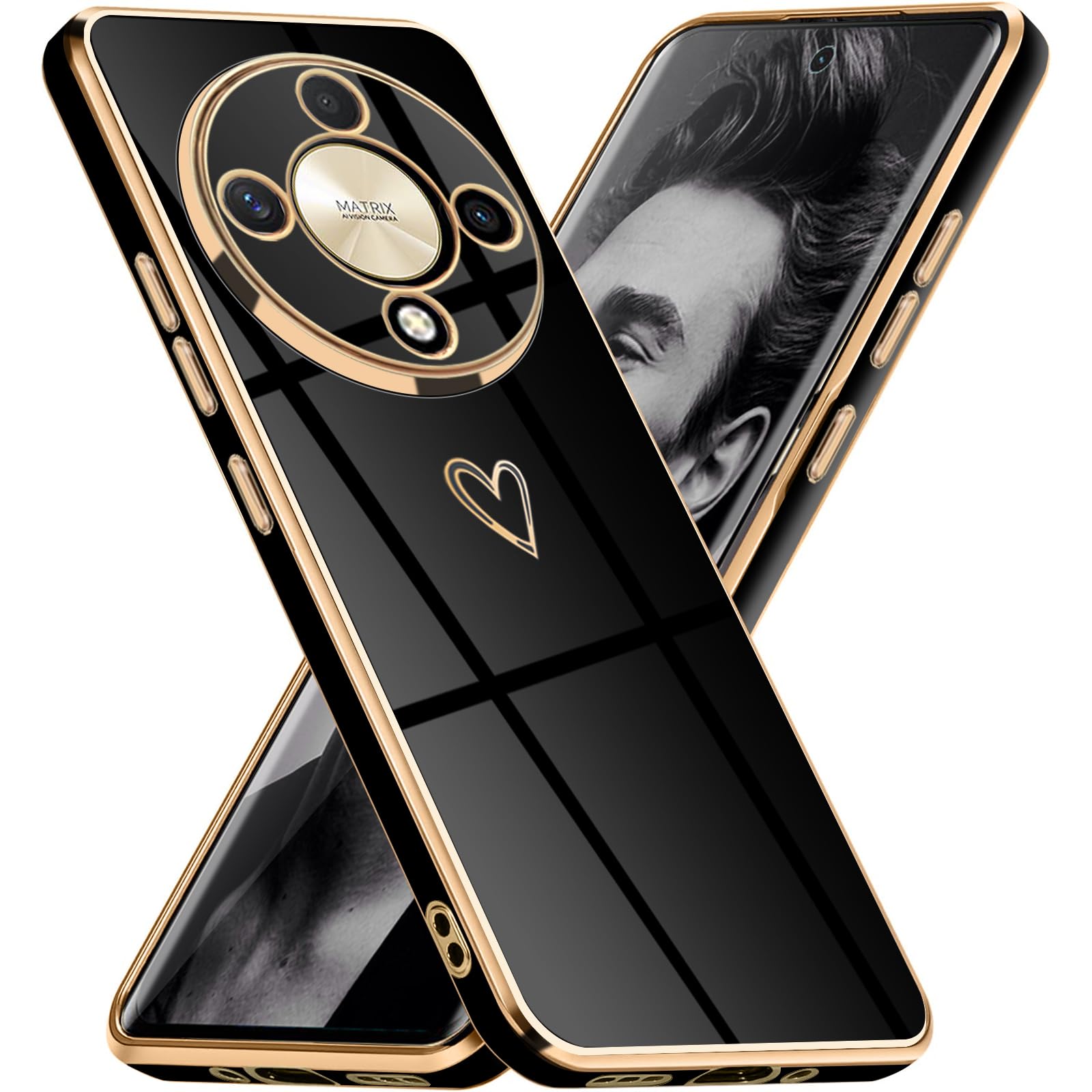 ISOI - Cover per Honor Magic6 Lite/Honor Magic 6 Lite 5G, Custodia Morbida in Silicone Liquido, Protezione Completa Antiurto Ultra Sottile per il Corpo - Blu