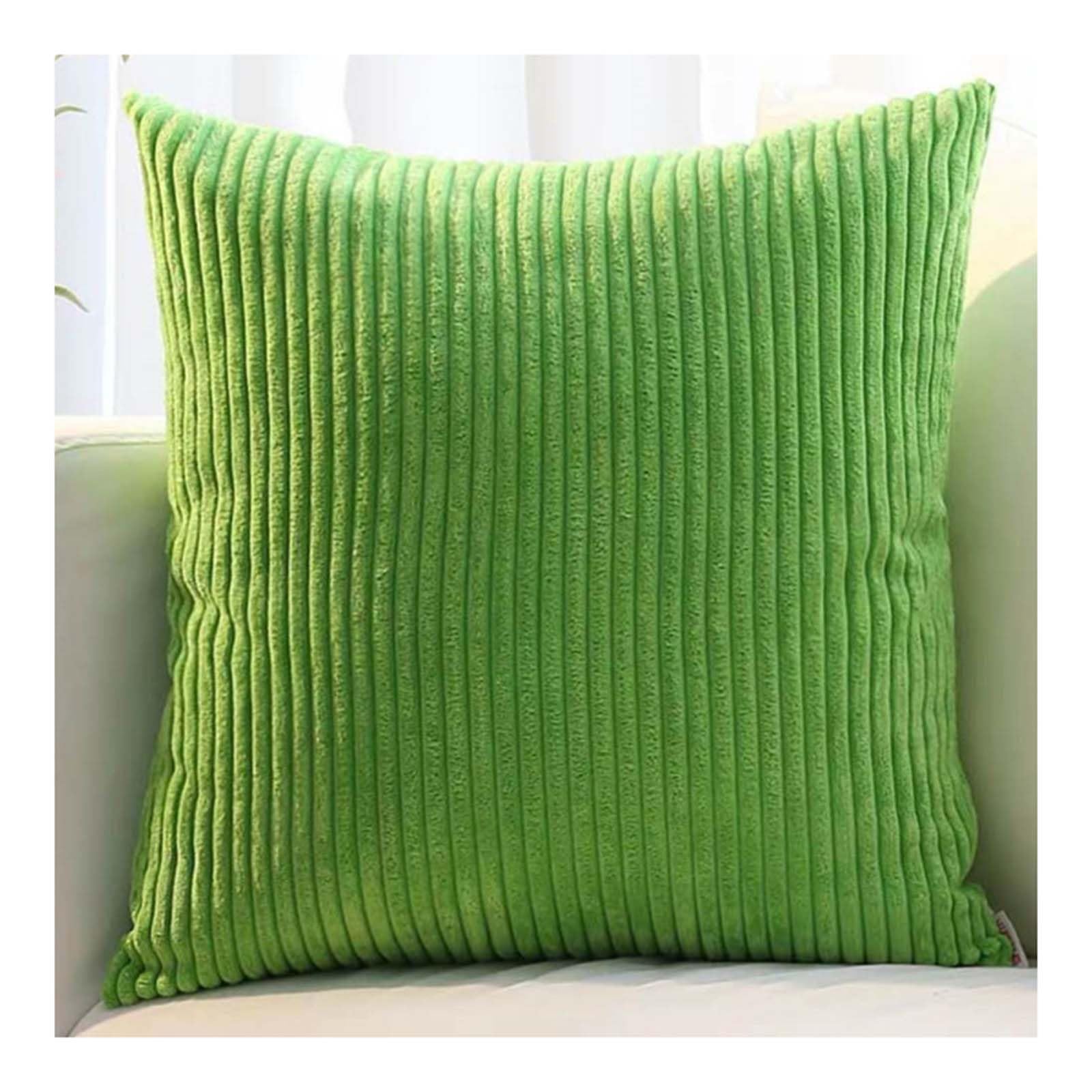 Set of 2 Sofa Pillow Cover corduroy 80x80 Cushion Cases 45x45 60x60 75x75 Decorative Square Throw Pillow Cases with Zipper for Couch Sofa Bed Pillowcase Protectors covers(Color 21,50x50cm/20x20in(2PC)