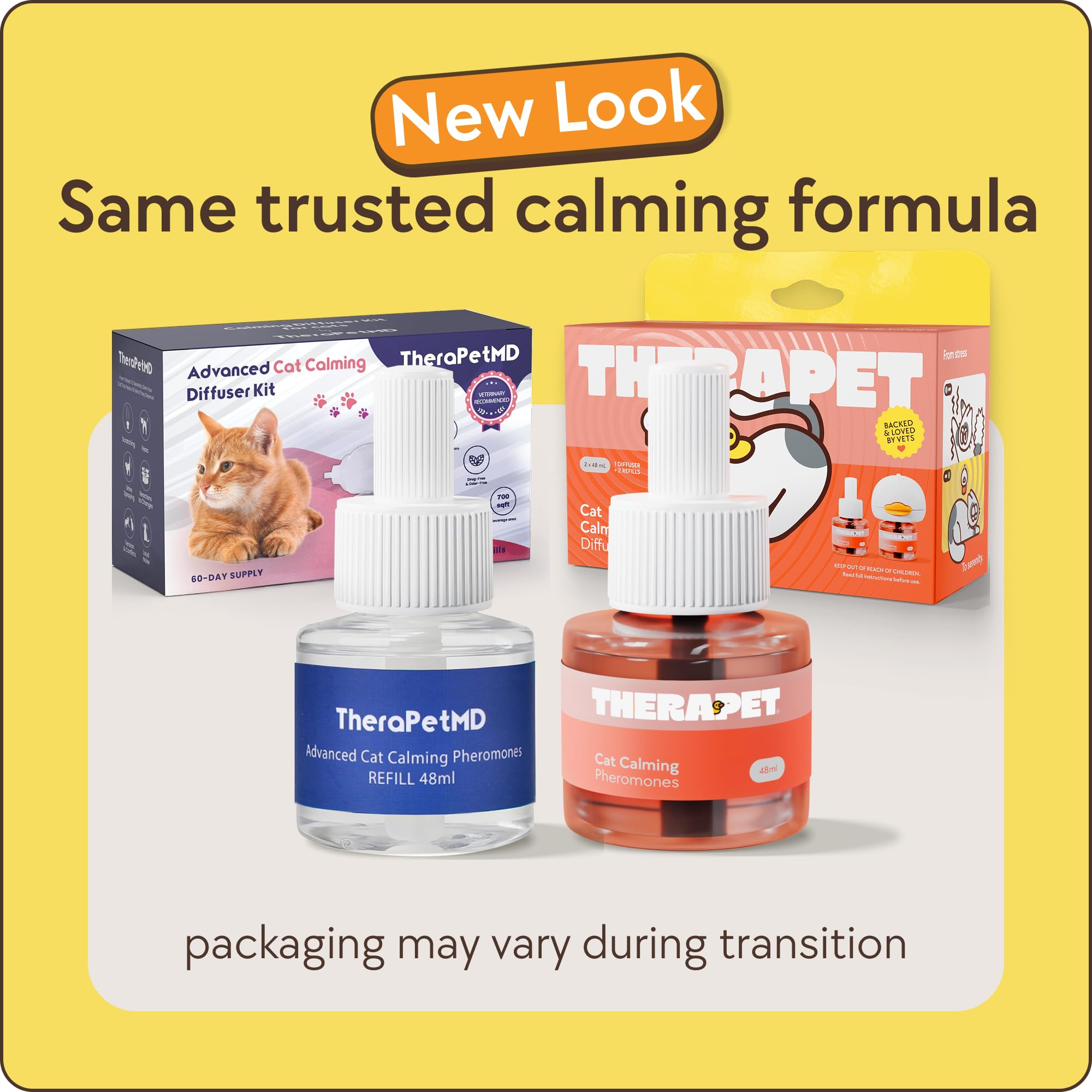 TherapetMD 60-Day Cat Calming Diffuser - Cat Pheromone Diffuser for Stress, Pee Spraying, Cat Fighting, Aggression, Excessive Meowing & Scratching - 60-Day Refill Included - Packaging May Vary - image 2