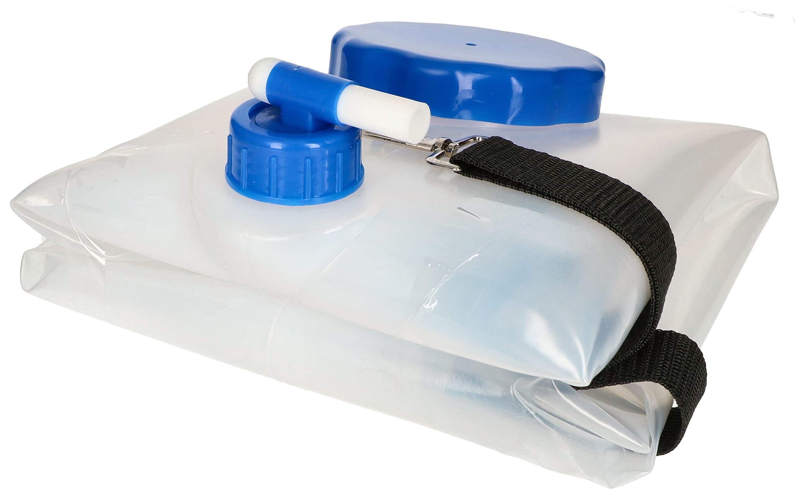 KOTARBAU® 4 x Bidones de agua plegable con grifo 16 litros, Contenedor de agua plegable, Depósito portátil con correa de transporte, Bidón garrafa con grifo de vertido, Recipiente de agua para camping