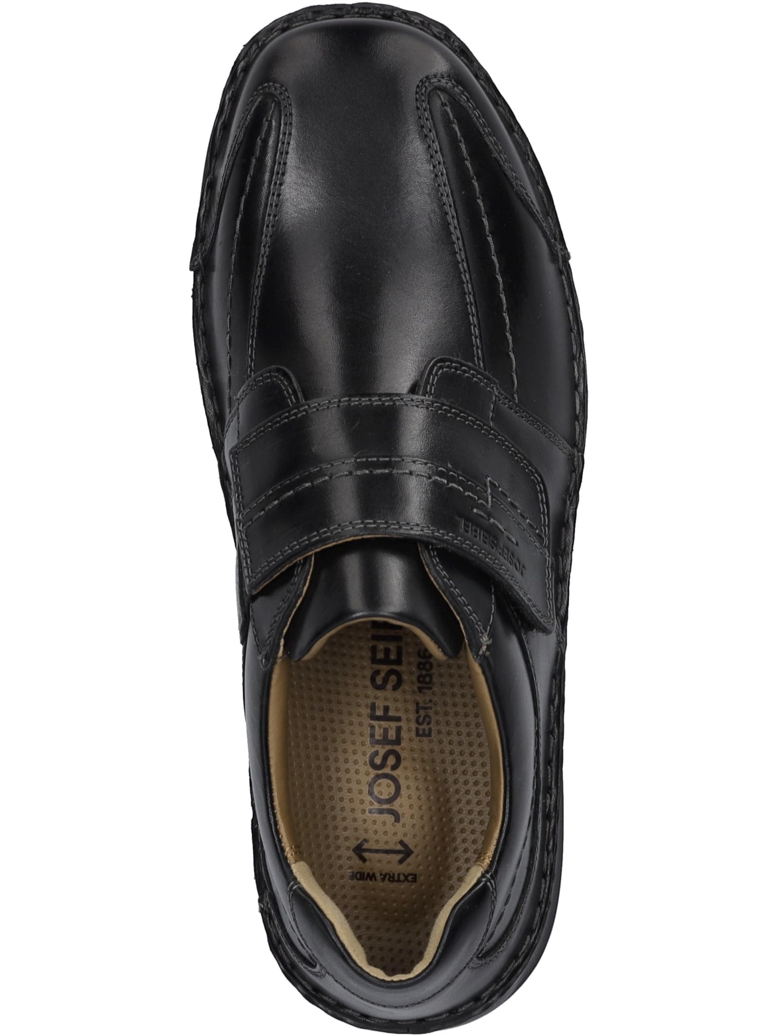 Josef Seibel Herren Kletthalbschuhe New Anvers 02,Weite K (Extra weit),Wechselfußbett