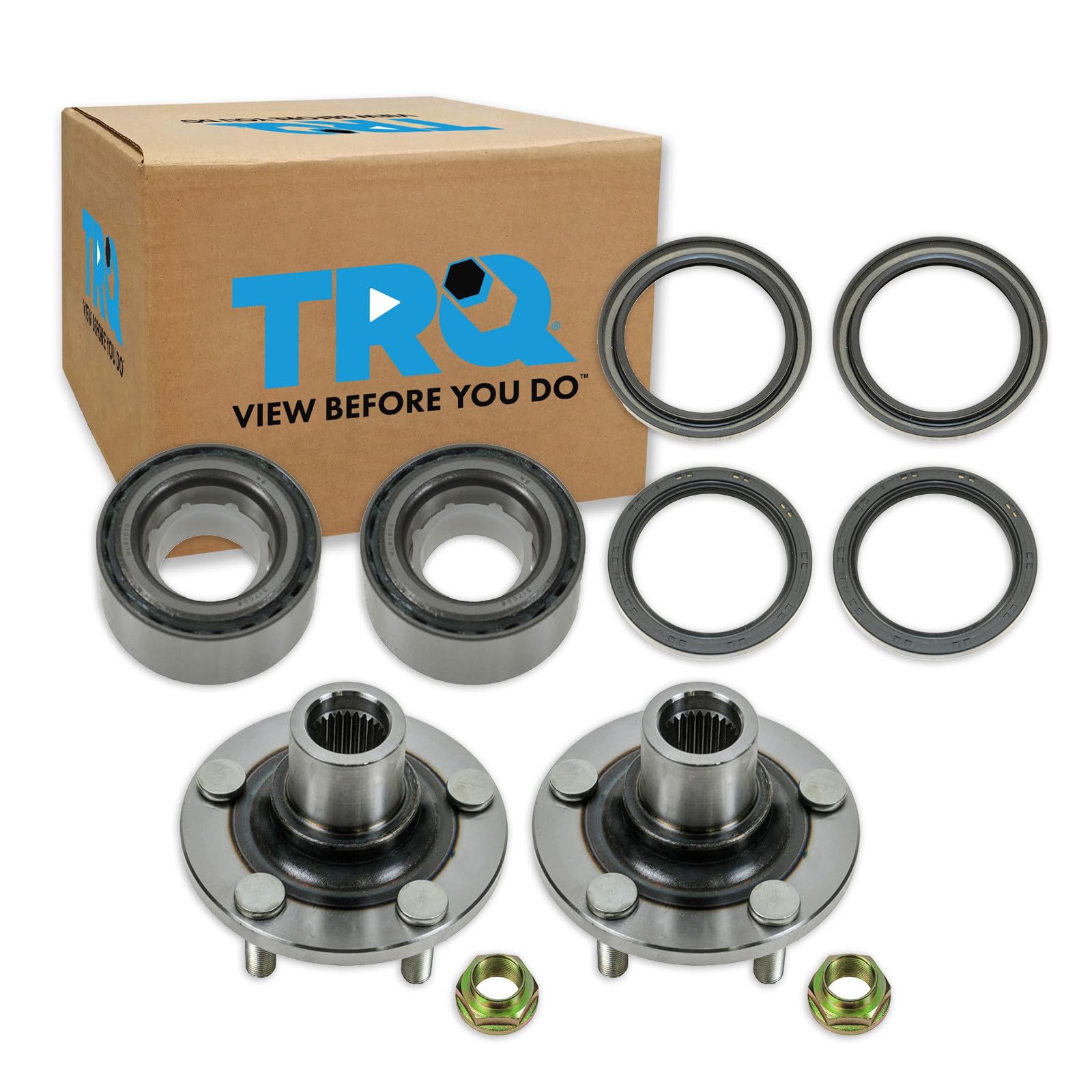 Front Left and Right Wheel Bearing and Hub Assembly 8 Piece Kit Compatible with 1993-2007 Subaru Impreza 1999-2008 Forester 2000-2004 Outback 2003-2006 Baja 1990-2004 Legacy