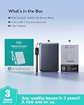 INIU for MagSafe Power Bank, Slimmest 25W Qi2.2 10000mAh Magnetic Portable Charger, 45W PD Fast Charging with Attached USB C Cable, Battery Pack for iPhone Air 17 16 15 14 13 12 Only