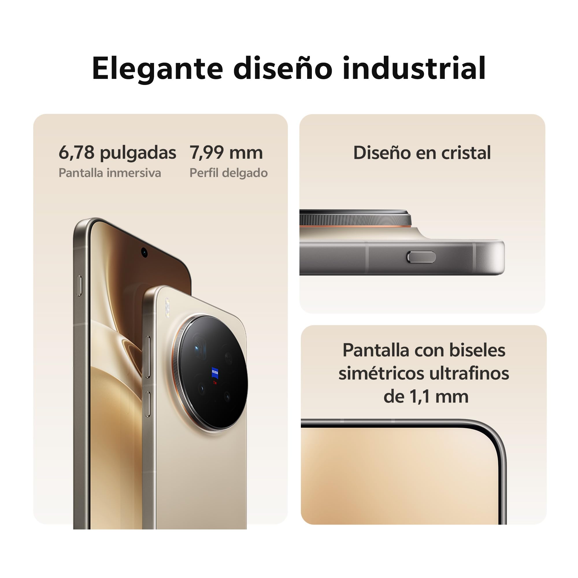 vivo X300 Pro Móvil 5G, 16GB + 512GB, Pantalla Plana de 6,78", cámara con teleobjetivo ZEISS APO de 200MP, procesador MediaTek Dimensity 9500, Smartphone con Kit de fotográfico, 4 años de garantía