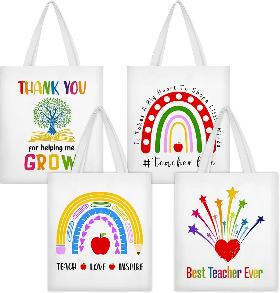 Tygväskor som gåvor till lärare