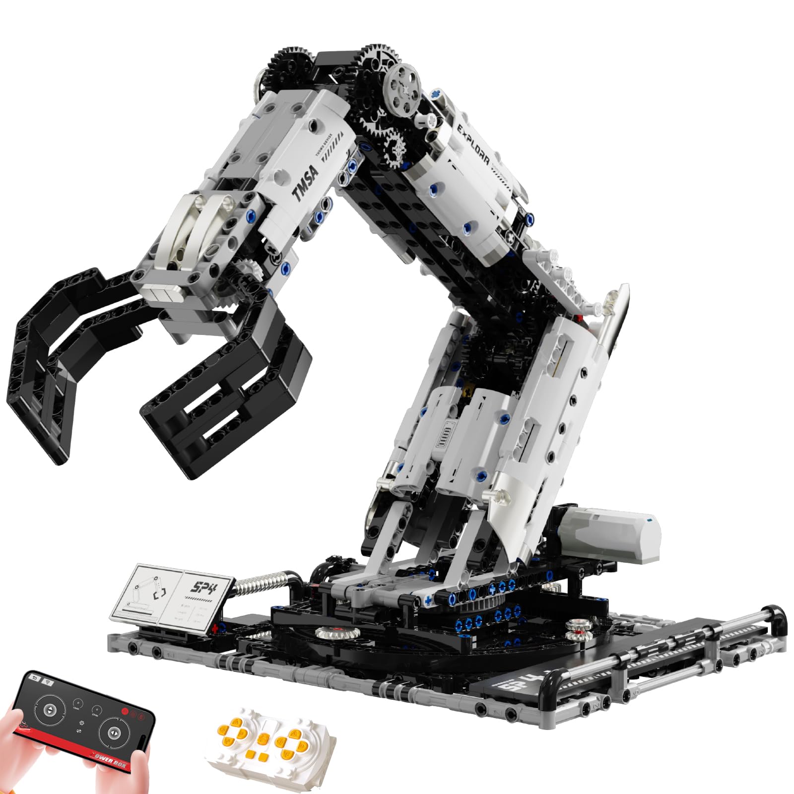 HPROMOT STEM Robotic Arm Building Kit for Kids&Teens | Ages 8+ | 1029 PCS | APP & Remote…