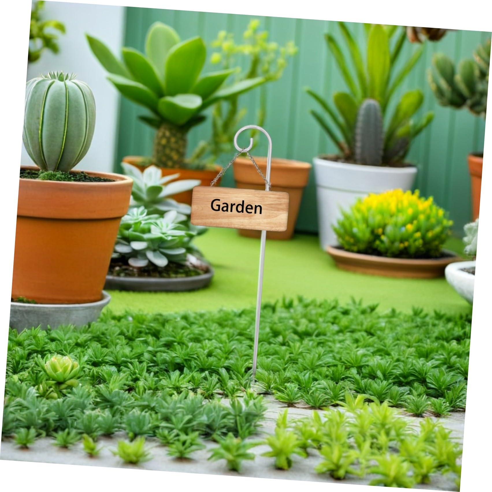 Abaodam 2 Ensembles Crochets Métalliques Floraux pour Plantes Suspendues Marqueurs De Jardin Et Lanternes Piquets De Jardin Multifonctionnels pour Aménagement Floral Et 20 Pièces * 2