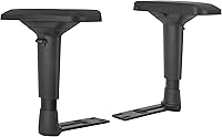 KeiProject 4D Adjustable Replacement Armrests Pair with Upright Brackets & Pads - Fits DXRacer, Secretlab, Gtracing Gaming Chairs