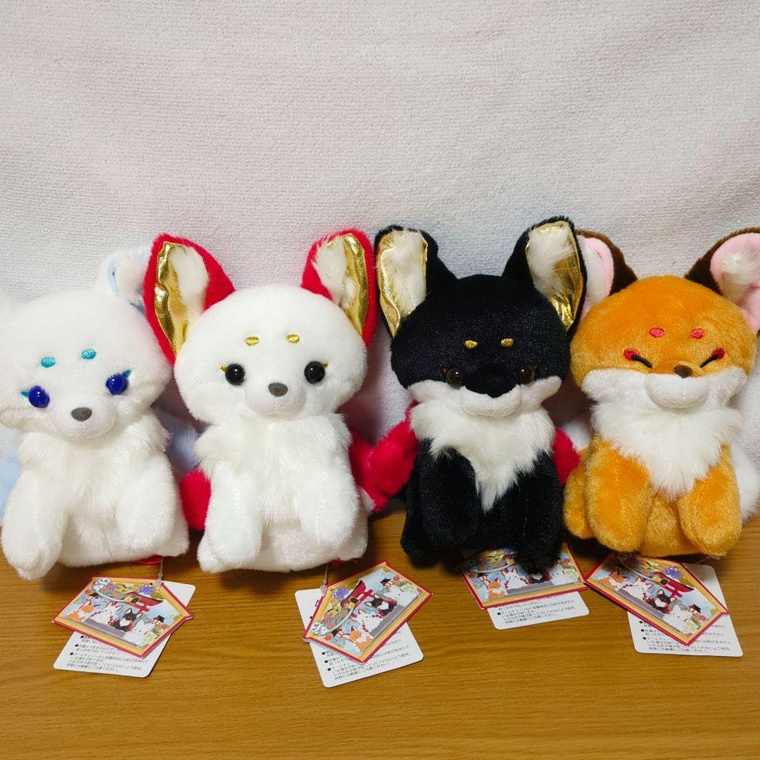 Amazon.co.jp: 九尾ちょコンとキツネ ぬいぐるみ 4種セット : おもちゃ