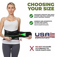 Vista 2 de Ajustable Deluxe Doble Pull Ortesis Lumbar/lumbar cinturón, alivio del dolor, Material transpirable – Amplia Back Support – Tamaño S, M, L, XL, XXL.