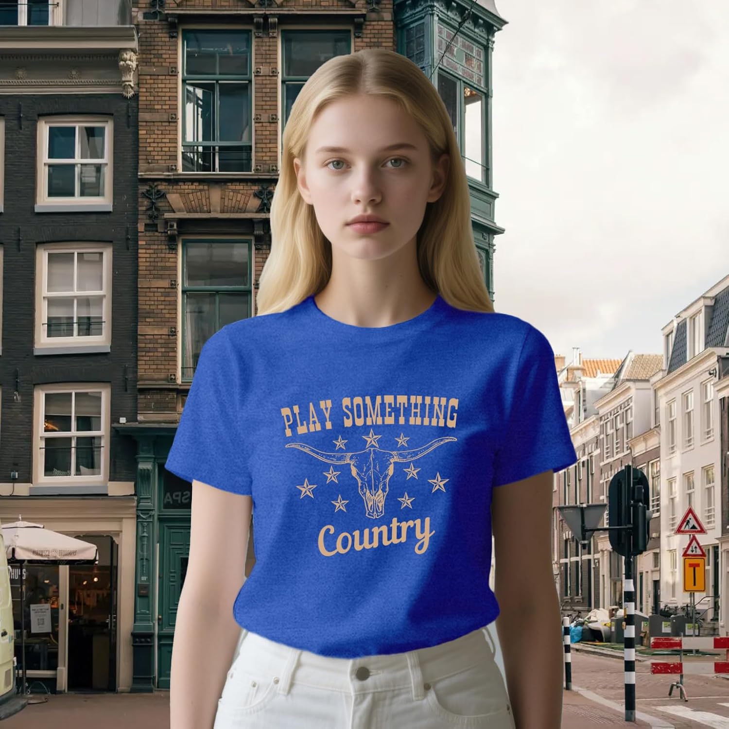Country Music Shirts for Women Western Cowgirl Tshirts Country Concert Crew Tee - Image 4