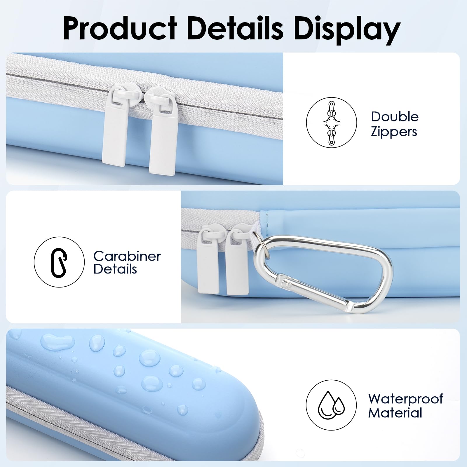 Yinke 2.0 Electric Toothbrush Case for Oral B/Oral-B Pro/Philips Sonicare/Suri Sonic Electric Toothbrush, Electric Toothbrush Travel Case - Image 3