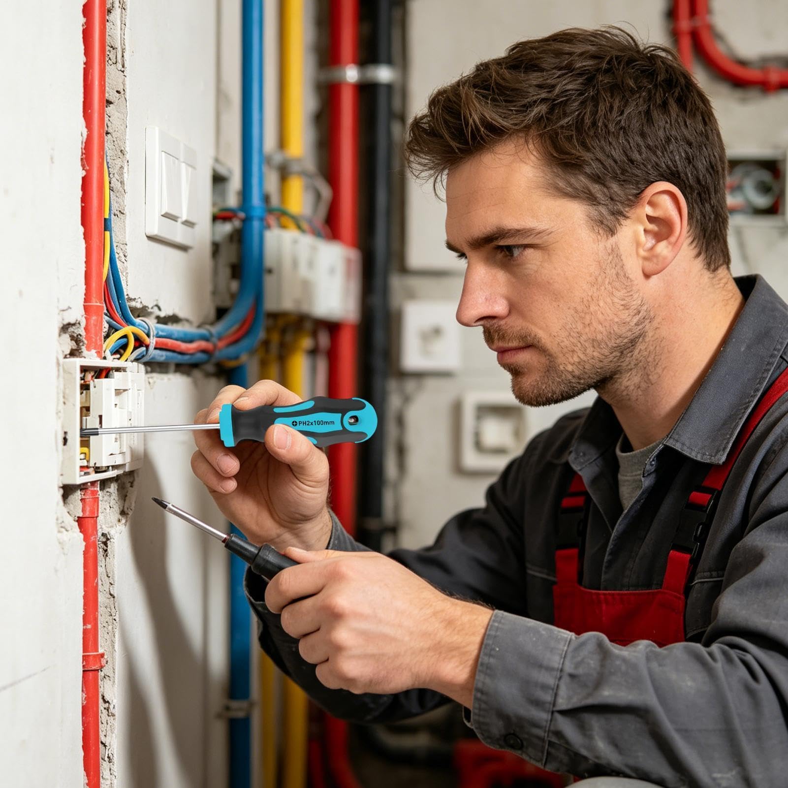 Zestaw wkrętaków grzechotkowych Magnetyczne precyzyjne narzędzia naprawcze | 43-częściowy Zestaw Śrubokrętów z Magnetyzerem do domu warsztatu mebli laptopa PC telefonu TV samochodu